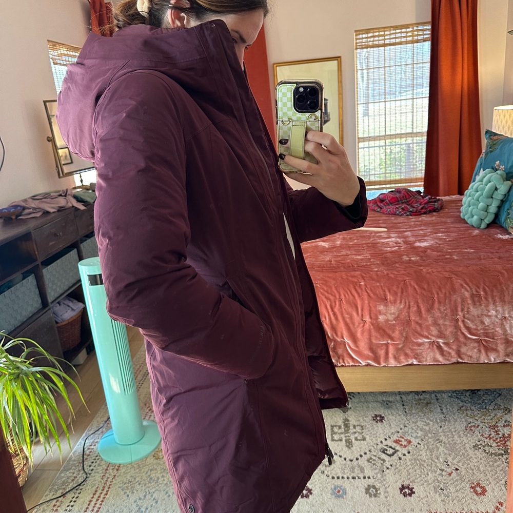 Women's Burgundy SZ 6 Lululemon Parka - Picture 5 of 7
